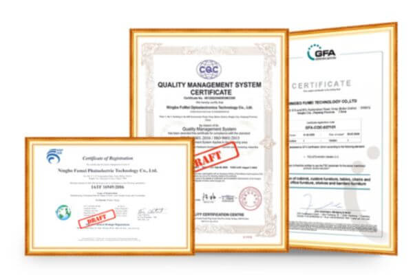 cnc small parts manufacturing Certificates