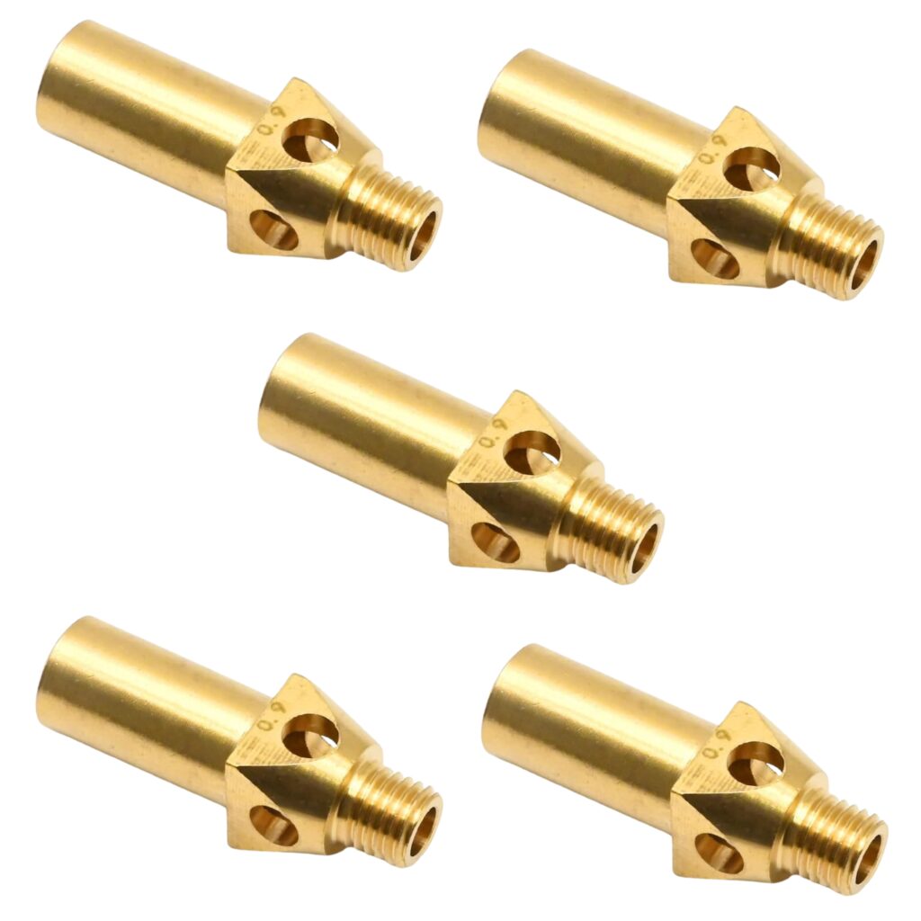 Brass fire hose nozzle
