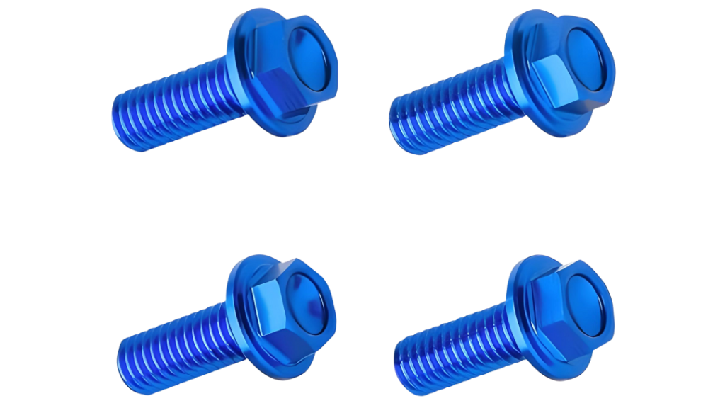 Hex Flange Head Anodized Aluminum Screw